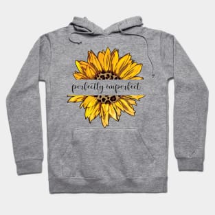 Perfectly Imperfect Sunflower with Leopard Print Hoodie